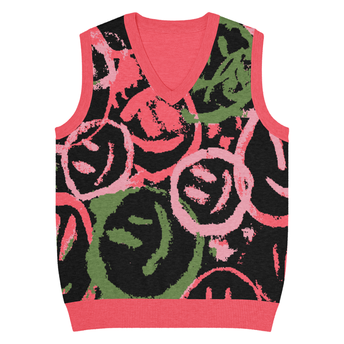 Smiley face sweater vest